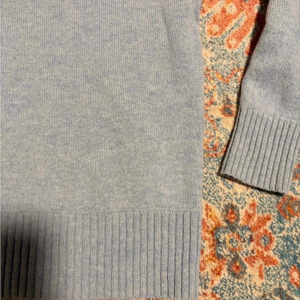 J.Crew wool baby blue crewneck sweater